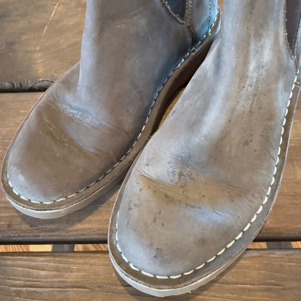 LL Bean Stonington Brown Leather Chelsea Boots Women's Ankle Boots‎ Size 7 - Picture 2 of 7